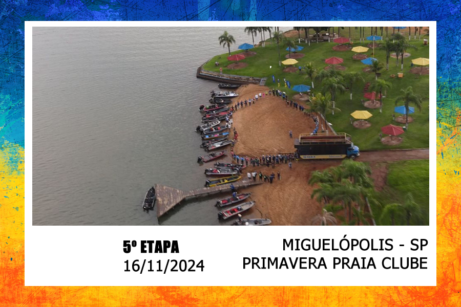 Cartaz oficial da 5ª etapa em Miguelópolis