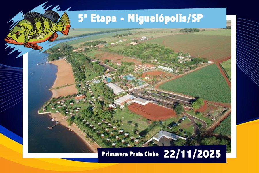Cartaz oficial da 5ª etapa em Miguelópolis