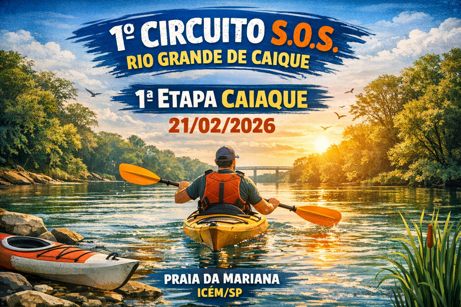 Cartaz oficial da 1ª etapa em Icém
