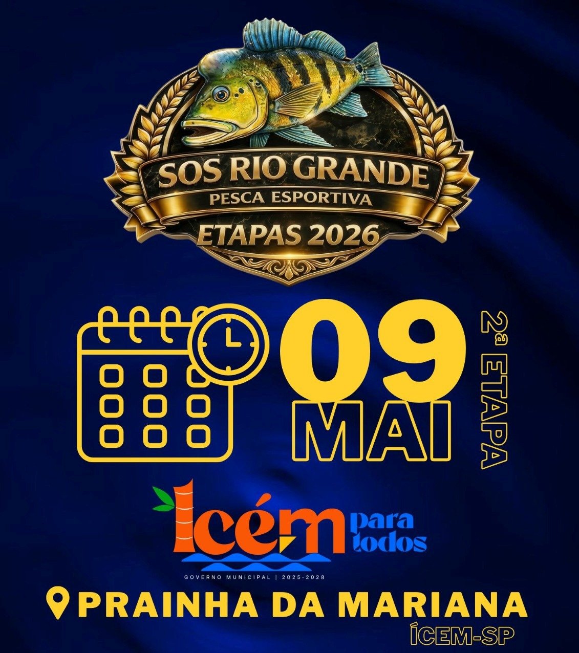Cartaz oficial da 2ª etapa em Icém