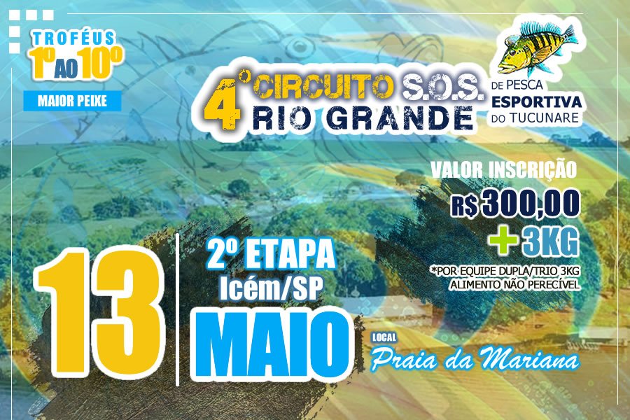 Cartaz oficial da 2ª etapa em Icém